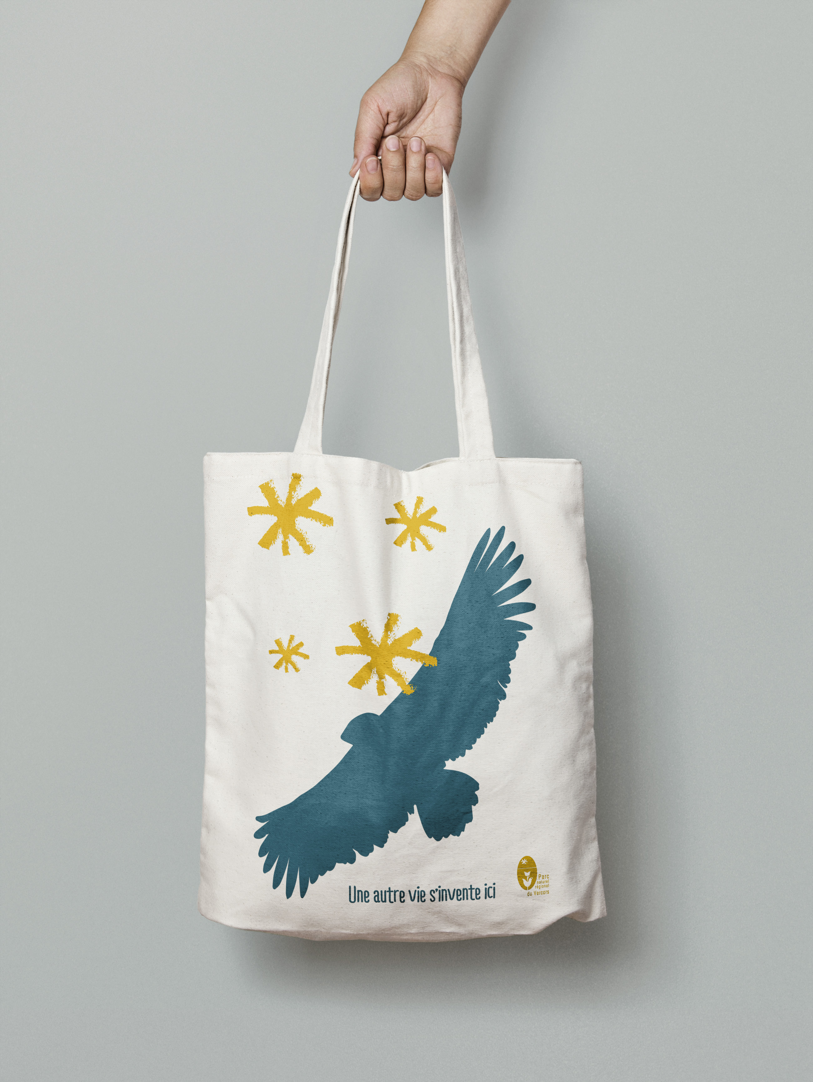 Tote bag l'oiseau